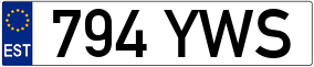 Trailer License Plate
